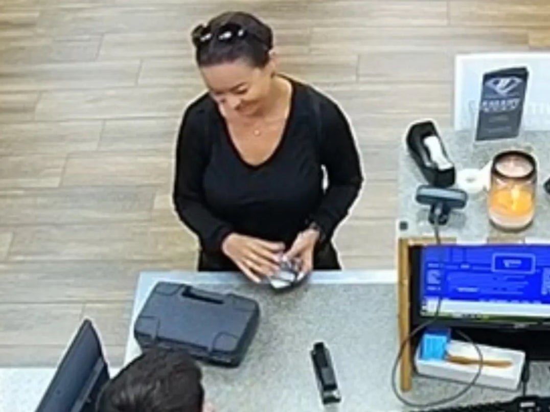 Surveillance footage obtained by the Robeson County Sheriff’s Department shows Mica Miller purchasing a handgun from a pawnshop on 27 April, the day she died