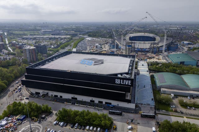 A view of the Co-op Live arena in Manchester (Peter Byrne/PA)