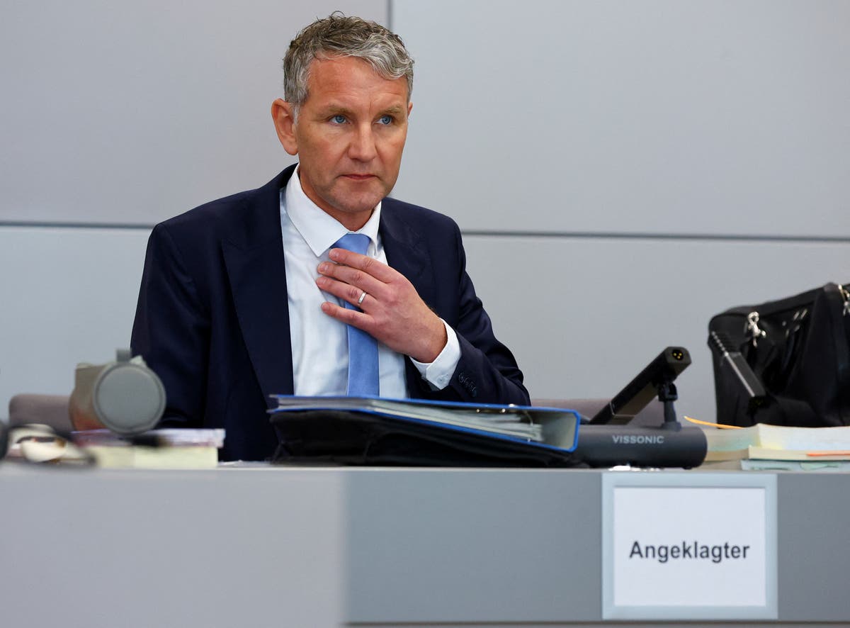 Verdict expected for German far-right politician Bj&ouml;rn H&ouml;cke, accused of using Nazi slogan