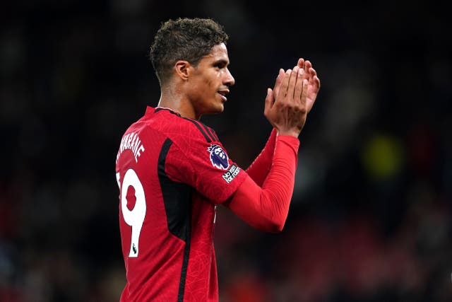 Raphael Varane will leave Manchester United at the end of the season (Nick Potts/PA)