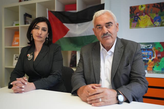 Lubnah Shomali, an advocacy manager at Badil, and Shawan Jabarin, general director of Al-Haq (PA)