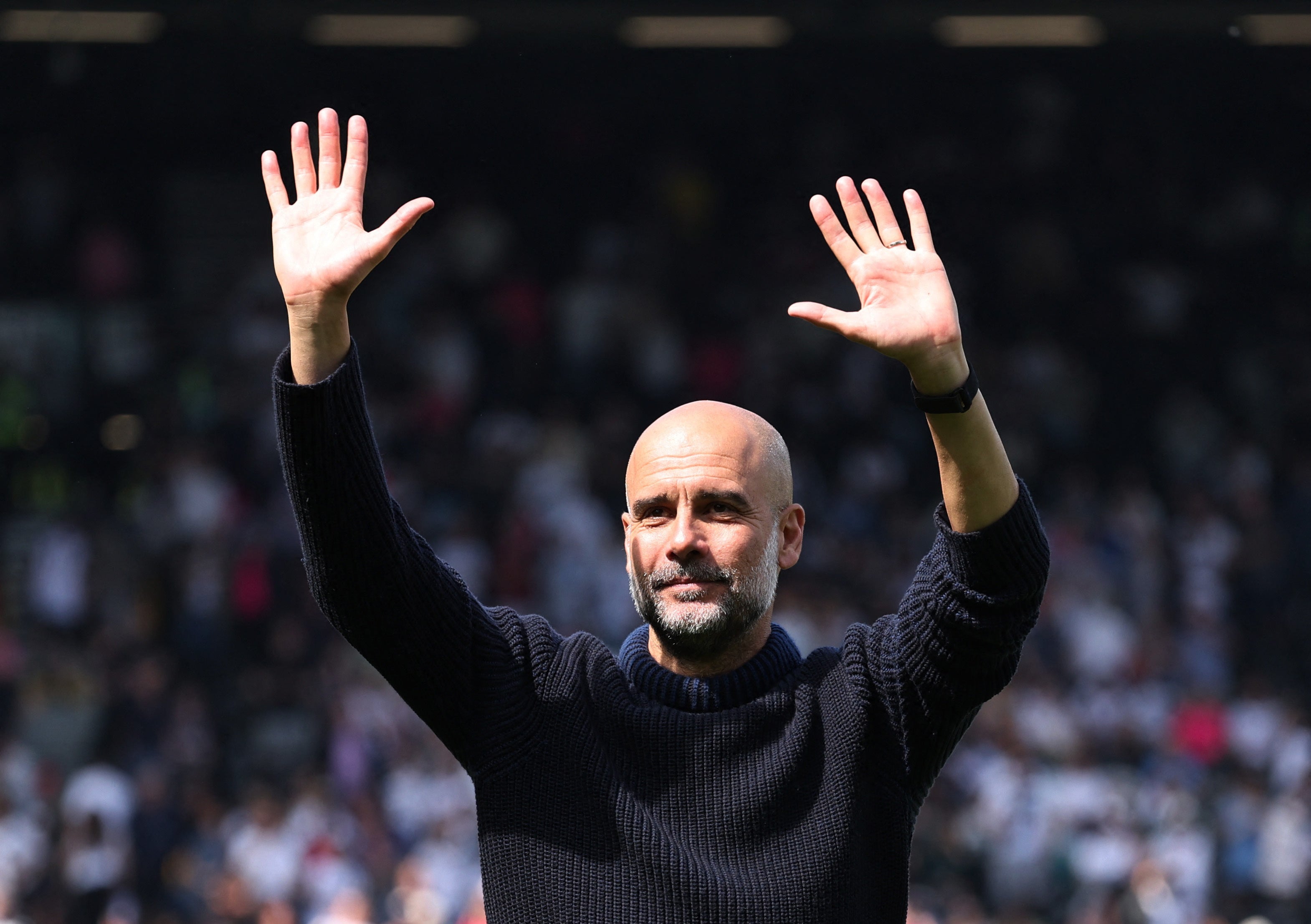 Pep Guardiola is a closing in on a fourth successive Premier League