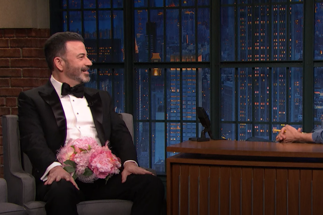 <p>Jimmy Kimmel appeared on ‘Late Night with Seth Meyers’ on Monday to explain his plan on how he will drive Donald Trump ‘insane’</p>