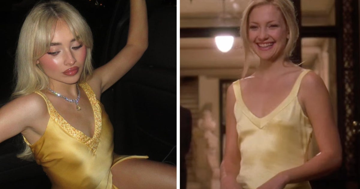 sabrina carpenter yellow dress mishap Goes Pantsless in a Butter Sweater and Nothing Else Kate Hudson gives verdict on