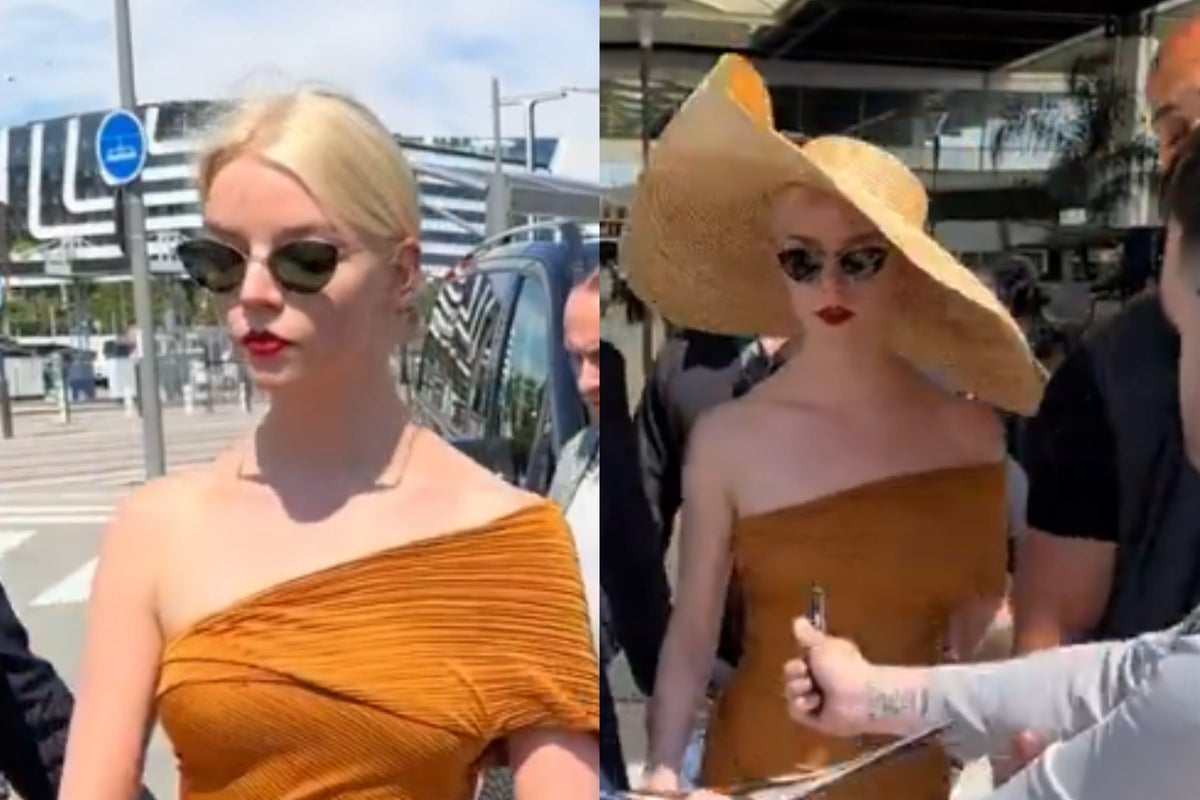 Anya Taylor-Joy accosted by autograph-hungry fans in Cannes