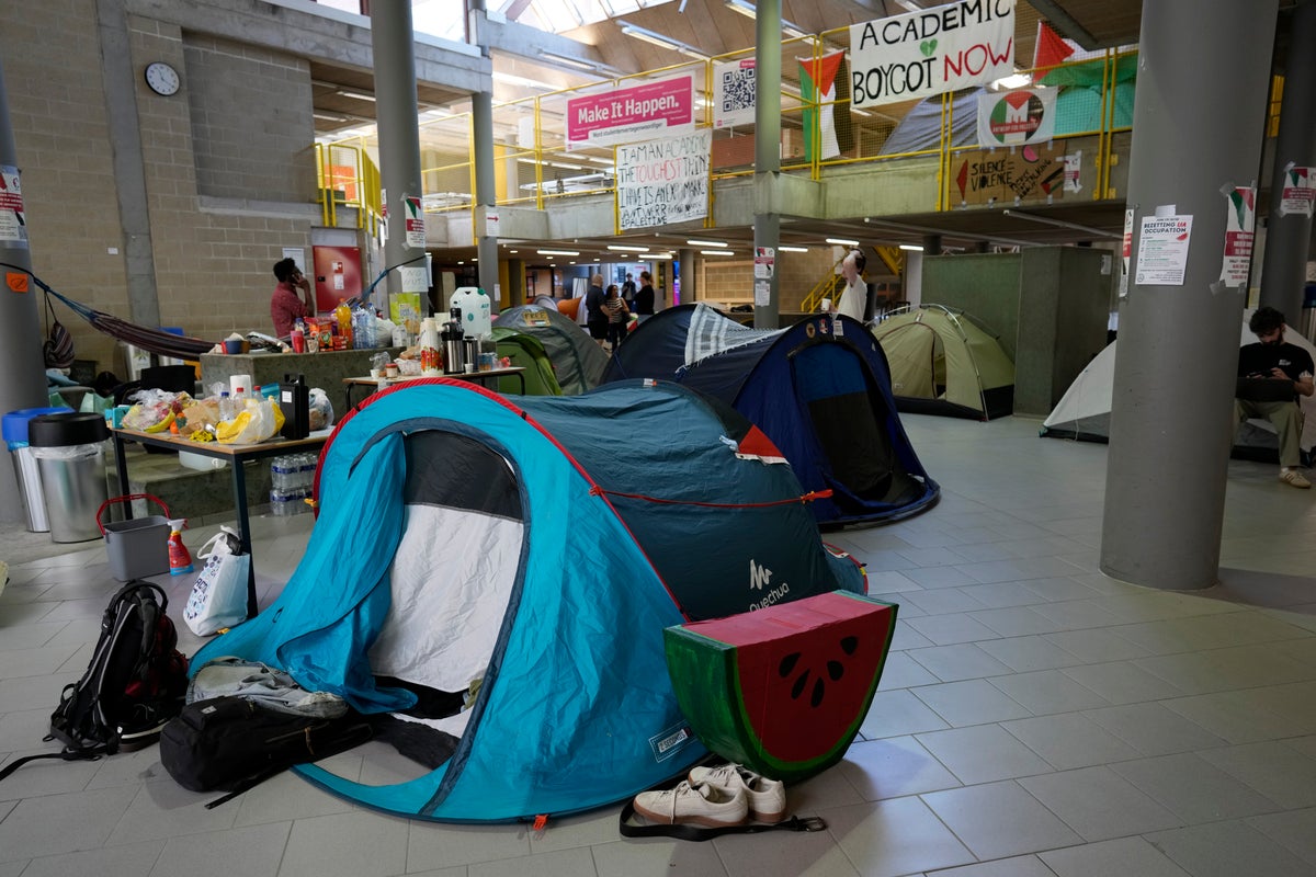 Amsterdam university cancels classes after violence erupted at a pro-Palestinian rally