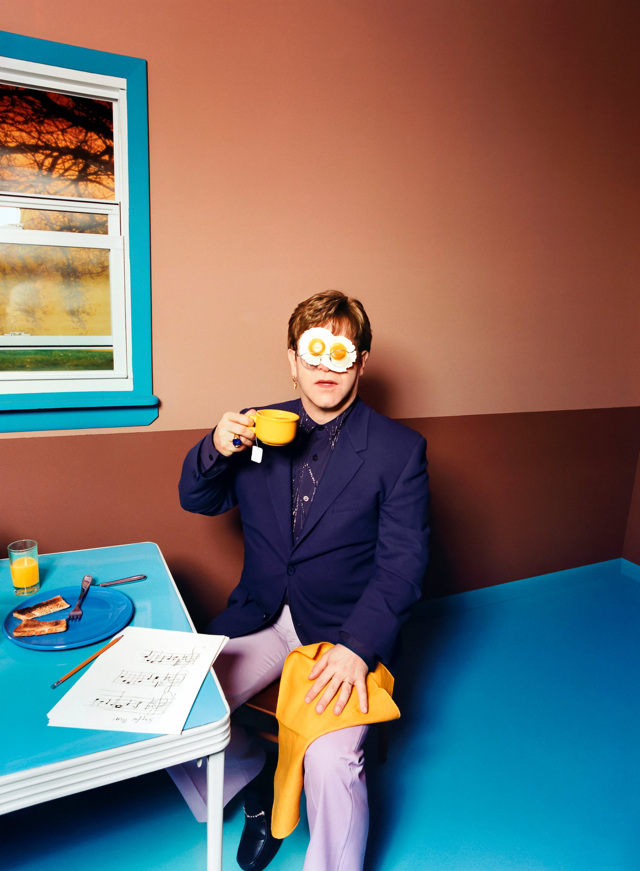 David LaChapelle, ‘Elton John, Egg On His Face, New York’, 1999