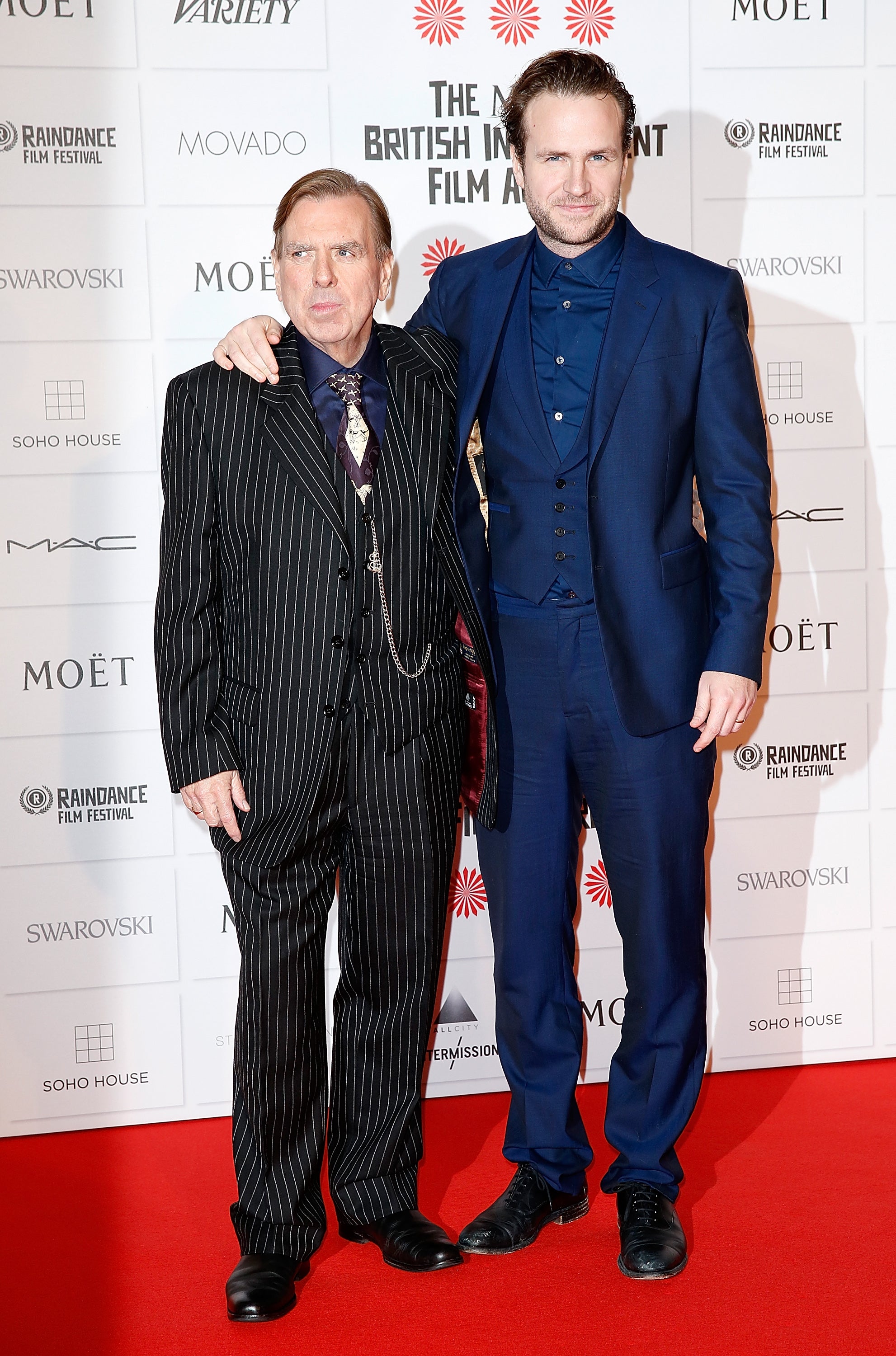 Father and son: Timothy and Rafe Spall in 2014