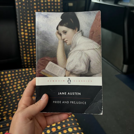 I’ve found myself car-less in a car city. LA is a concrete network of highways, freeways and expressways so unfriendly to pedestrians that some neighborhoods don’t even have a sidewalk, so for now I’m making the commute to work on the bus while reading Pride and Prejudice