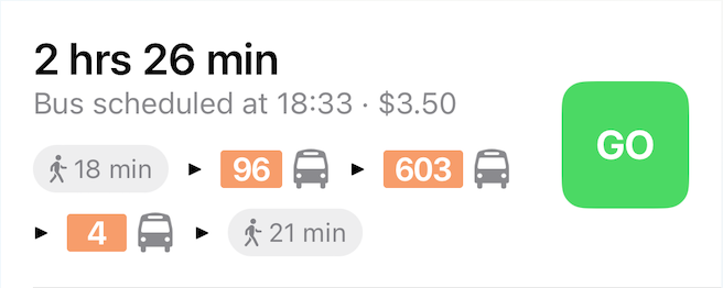 Outside of work, though, trying to get to around on time is almost impossible via public transport and totally impossible financially via Uber