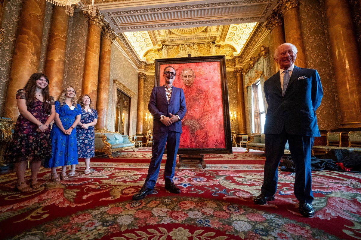 King Charles III unveils his first official portrait since his coronation