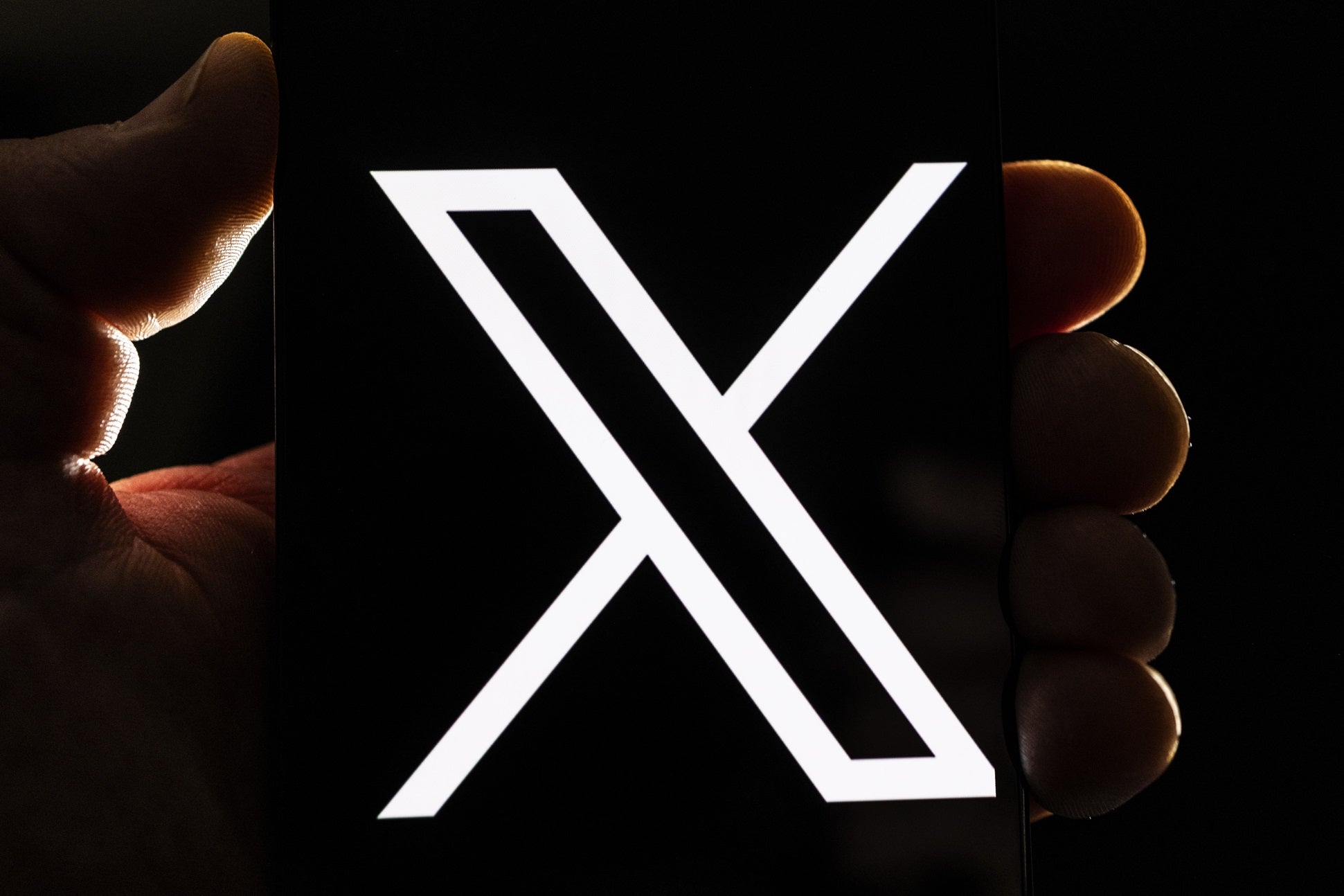 The X logo on a smartphone on 24 July, 2023 in London, England