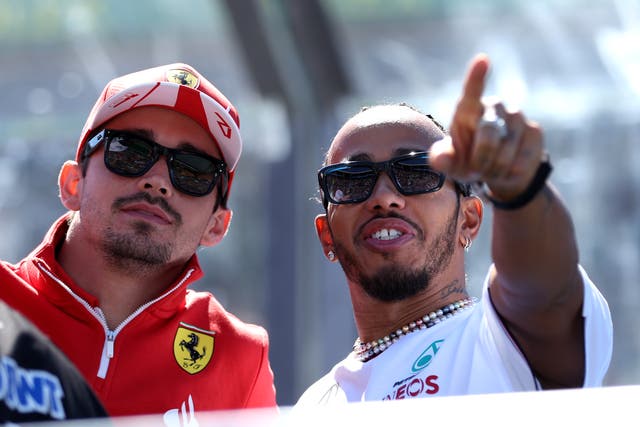 <p>Lewis Hamilton will join up with Charles Leclerc at Ferrari in 2025</p>