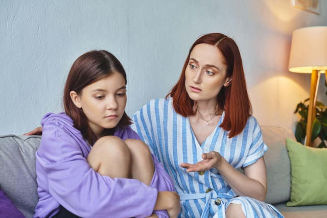 Parents should be flexible and non-judgemental when speaking to their teenager about staying safe from knife crime (Alamy/PA)