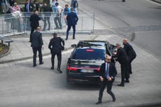 Slovakian prime minister Robert Fico shot in ‘politically motivated’ attempted assassination