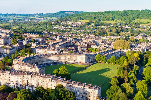<p>The Georgian splendour of Bath is backdrop to real-life filming locations </p>