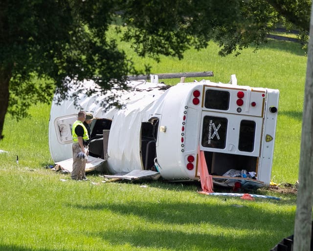 APTOPIX Farmworker Bus Accident Florida