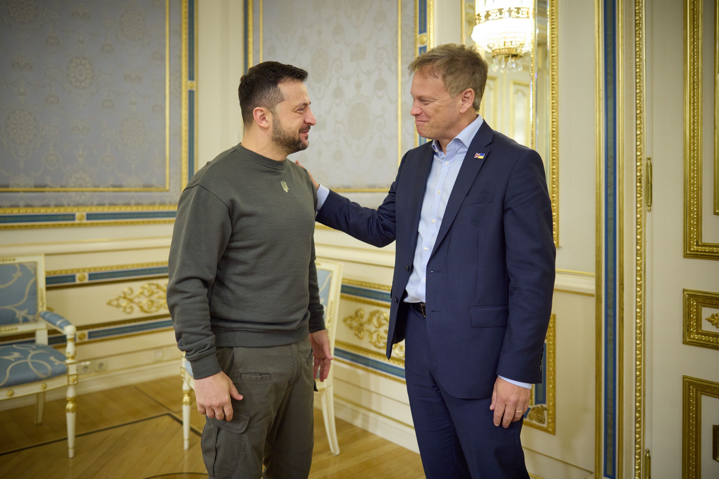 Grant Shapps said the UK had warned that an ‘attention deficit’ from Western countries would allow Russia to mount a new offensive in Ukraine (Ukrainian Presidential Press Office/PA)