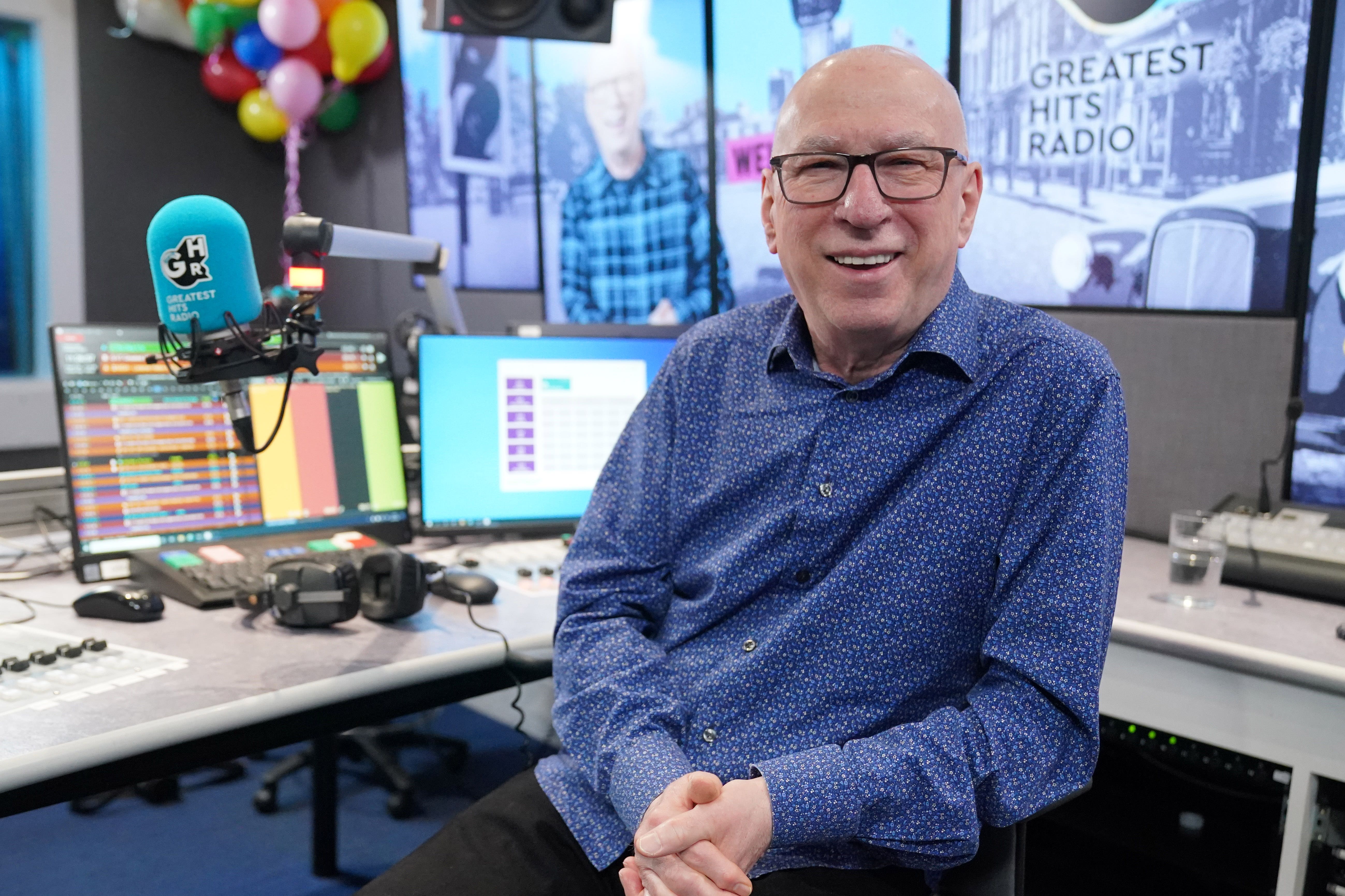 Radio presenter Ken Bruce in the Greatest Hits Radio studios in central London