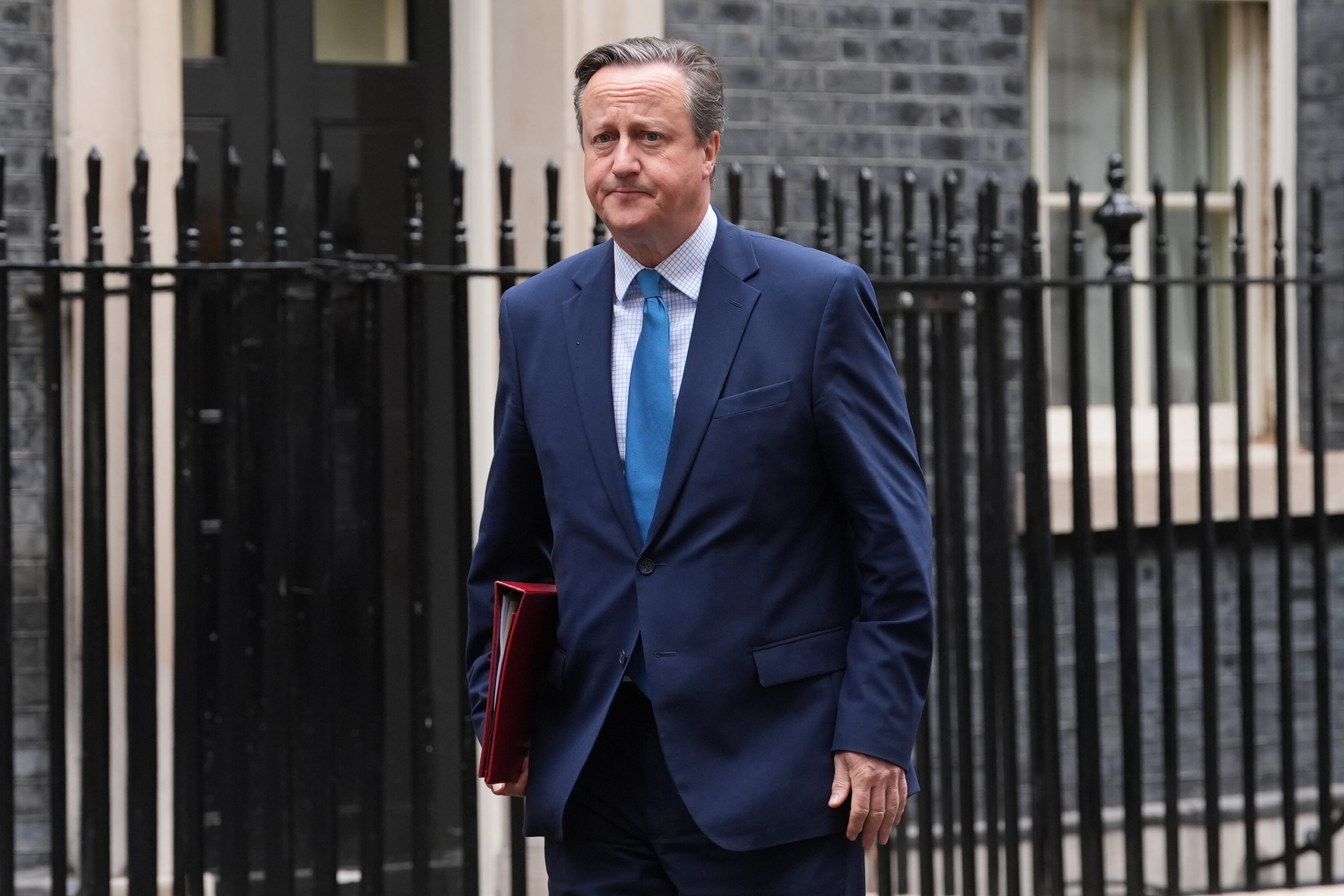 Lord David Cameron is due to discuss Gibraltar and Northern Ireland with senior EU officials