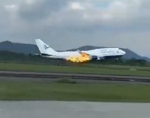 Plane forced to make emergency landing after engine catches fire mid-flight - Vimarsana News