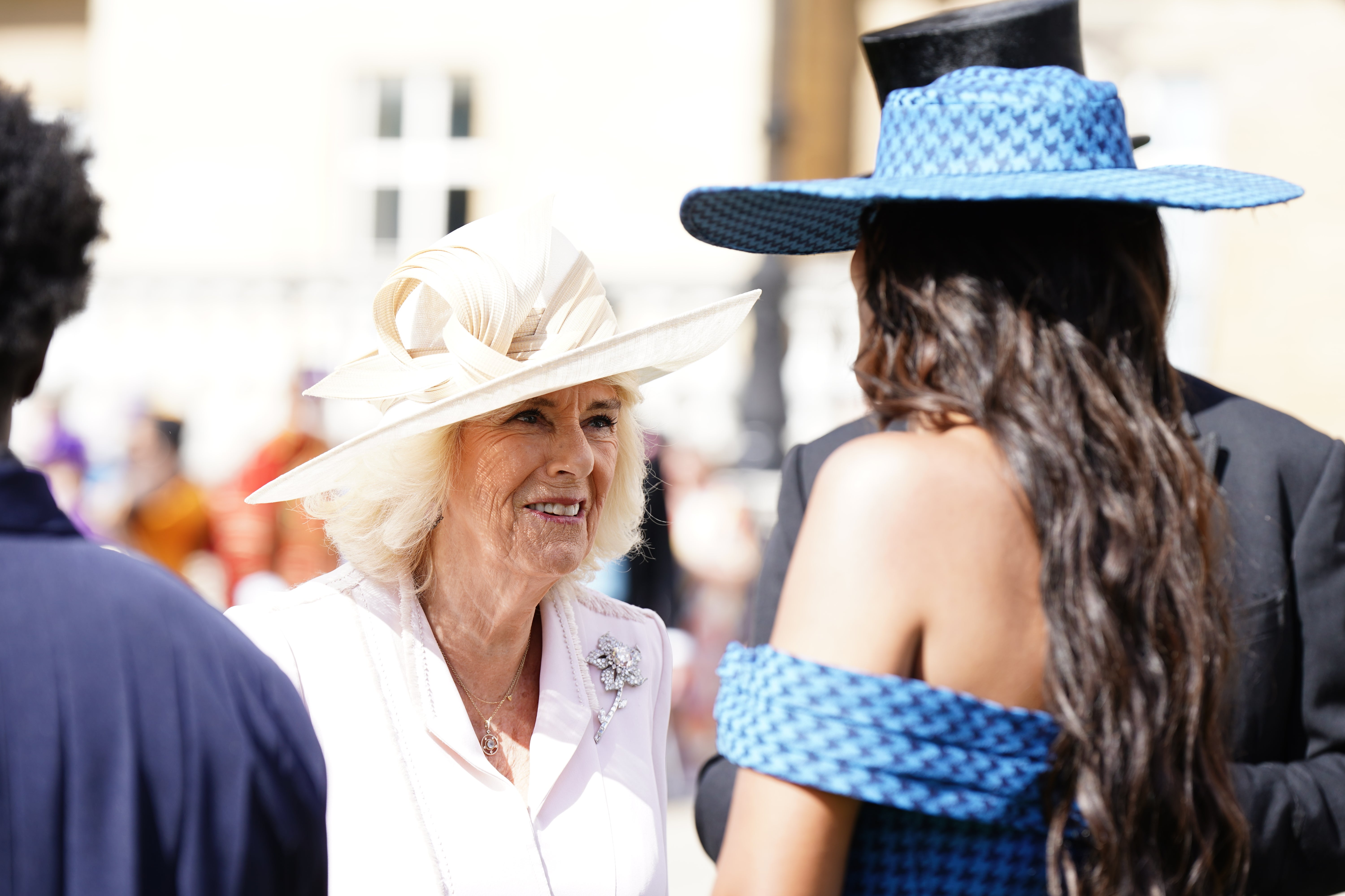 ‘You alright? Nice to meet you’ Jama said while greeting Queen Camilla
