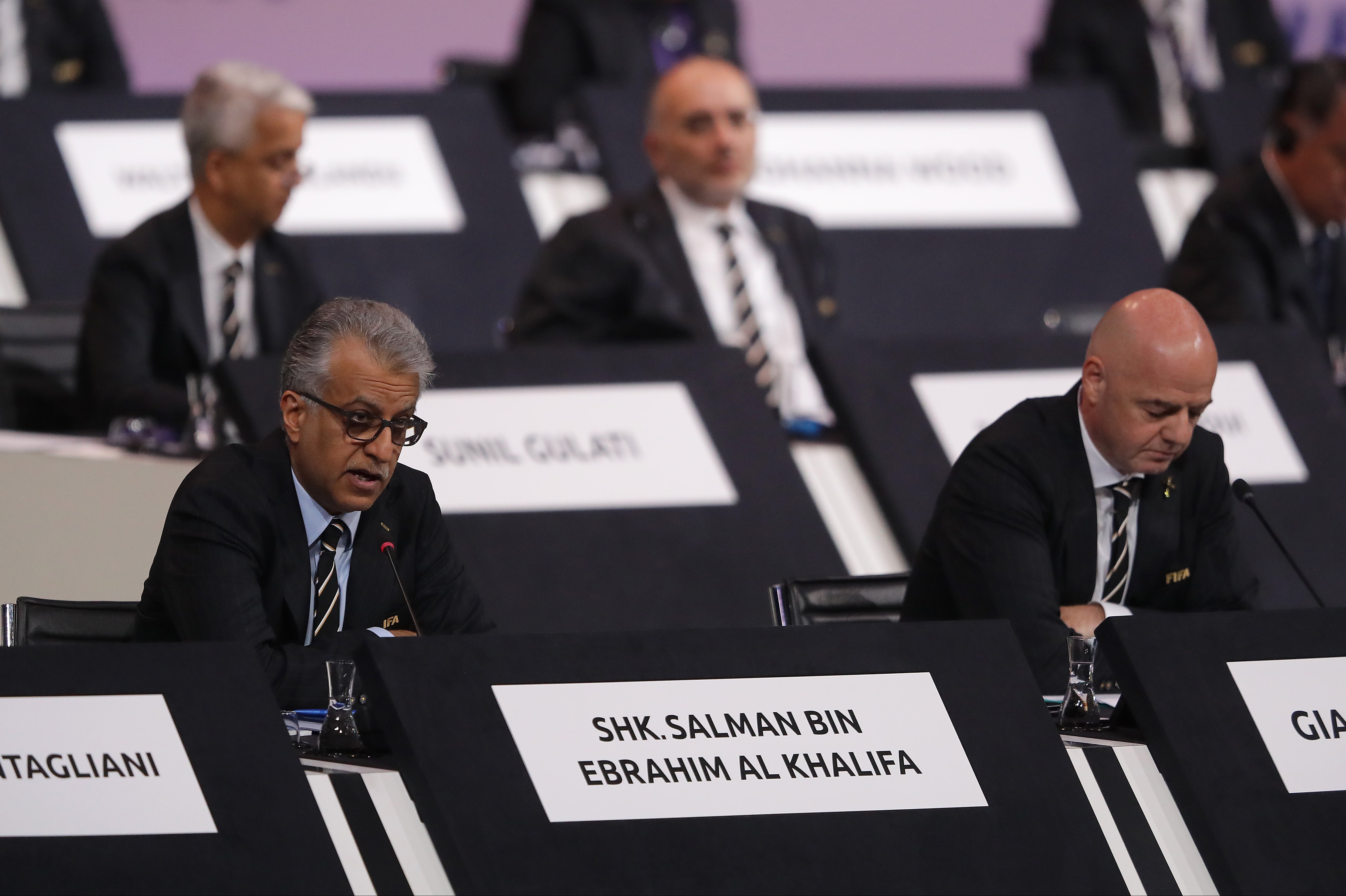 AFC president Salman Bin Ebrahim Al Khalifa has backed Palestine ahead of the Fifa Congress