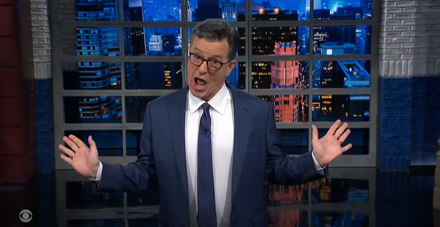 <p>Stephen Colbert pretending to be Donald Trump if his microphone gets cut off in the upcoming debates</p>