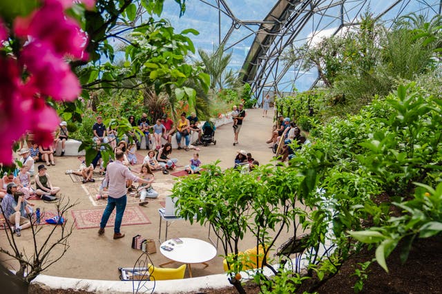<p>The Eden Project in Cornwall is running its Festival of Imagination over half-term, with music, art, literature and games </p>