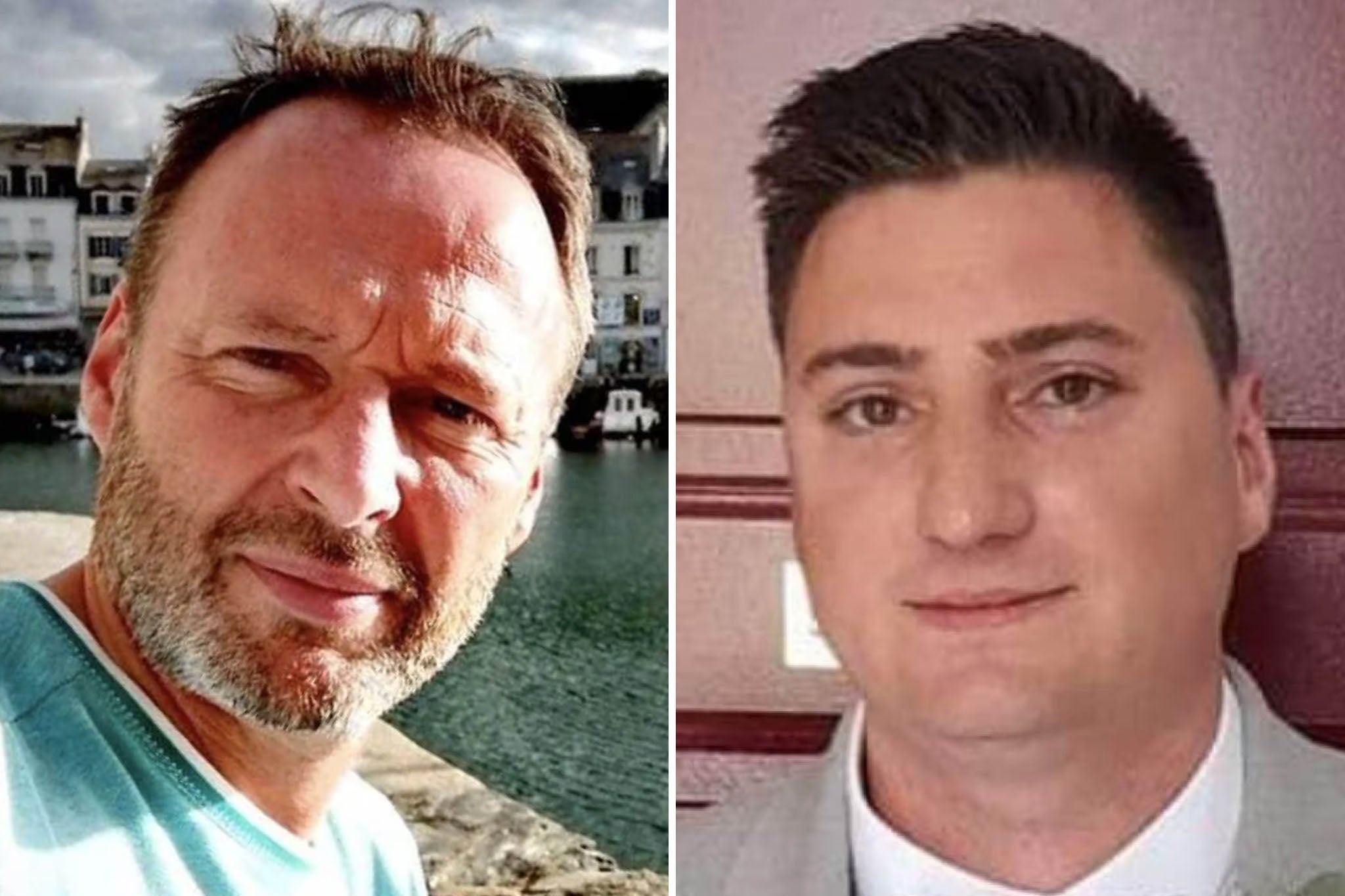 abrice Moello (left) and Arnaud Garcia, who were killed in the attack on Tuesday