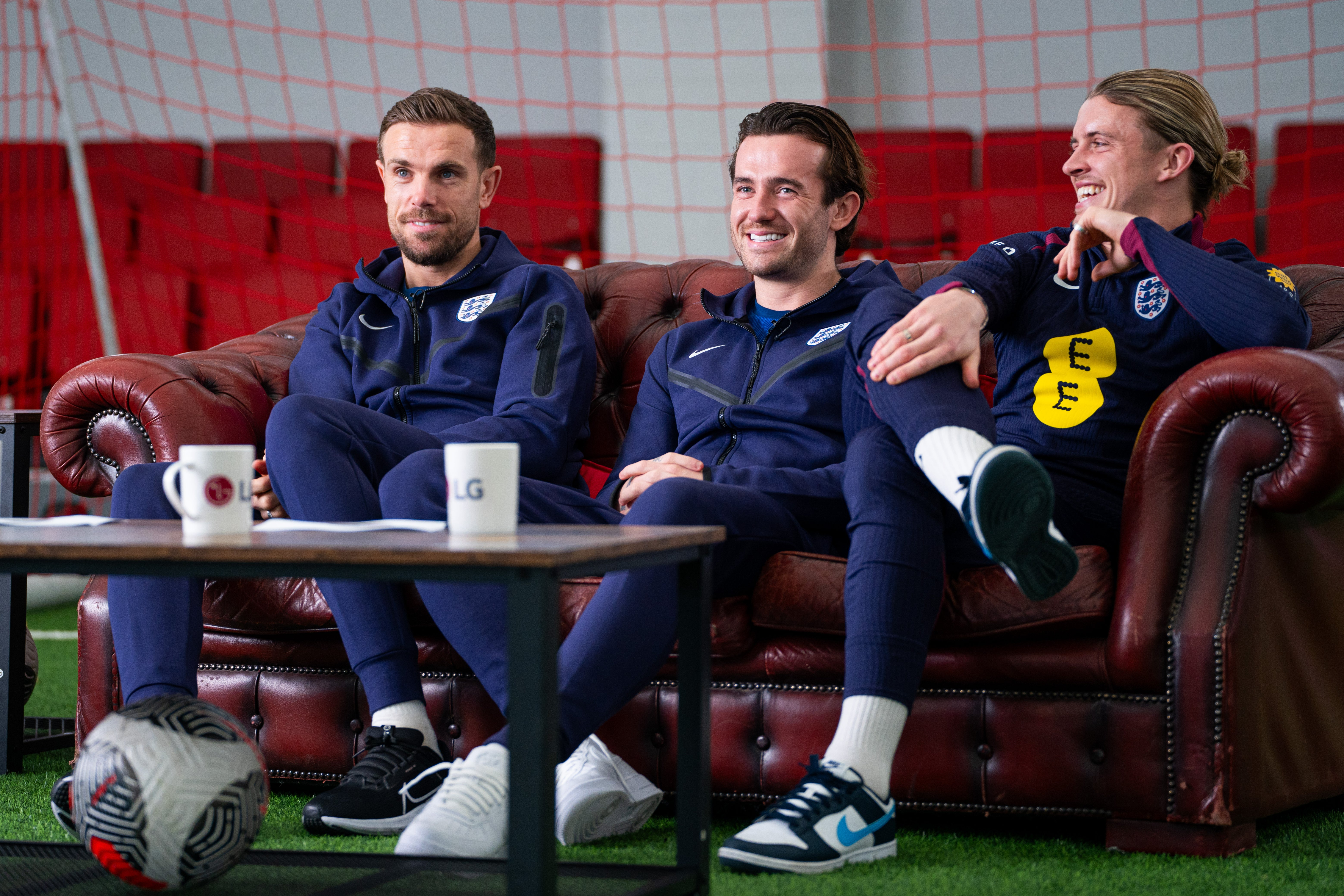 Ben Chilwell (centre), Jordan Henderson (left) and Conor Gallagher (right) could all be part of England’s squad at Euro 2024