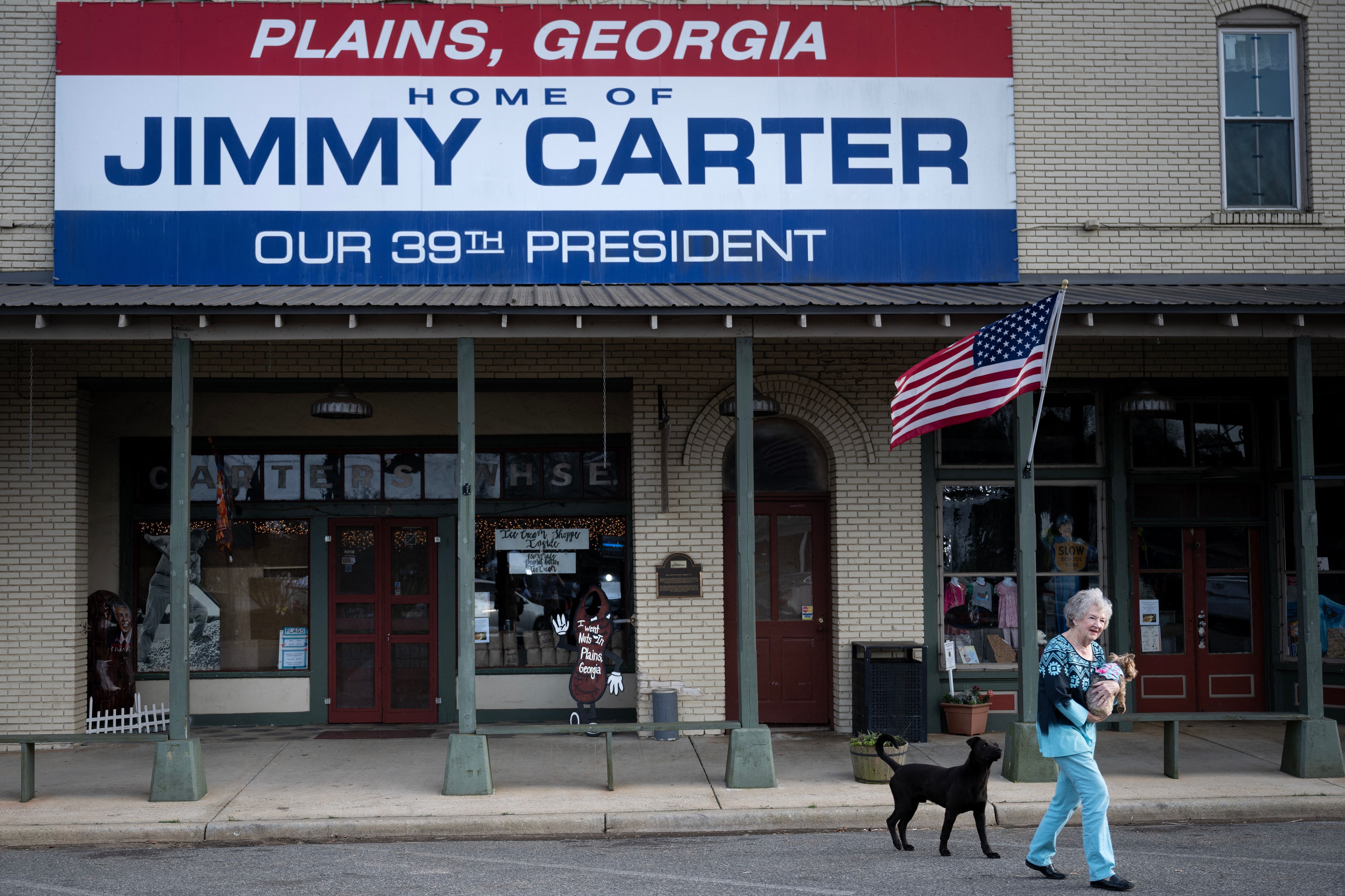 Jimmy Carter’s hometown of Plains, Georgia, pictured in 2023, is where he retired after leaving the White House in 1981