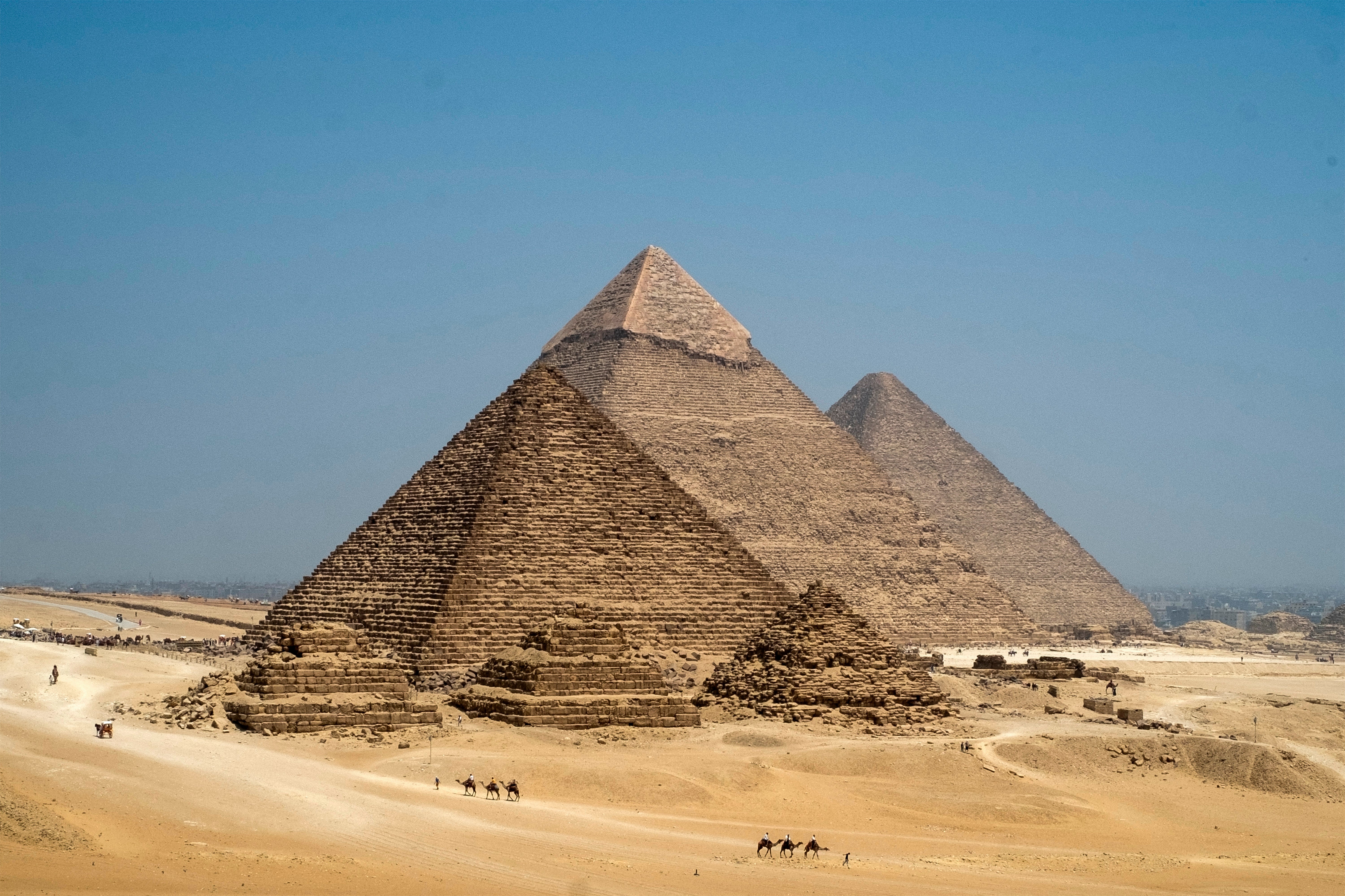 The construction of the pyramids began around 4,700 years ago