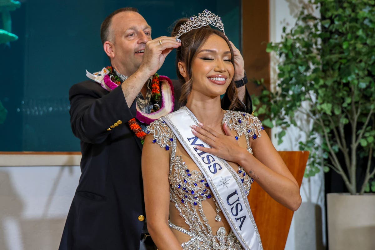 Savannah Gankiewicz of Hawaii crowned Miss USA after previous winner resigned, citing mental health