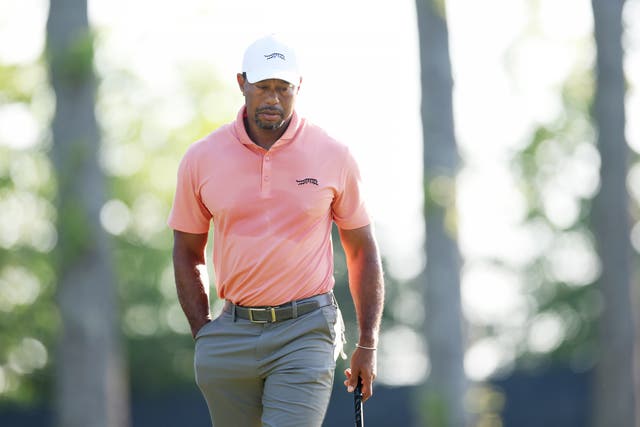 <p>Tiger Woods shot a one-over round of 72 on the opening day at Valhalla </p>