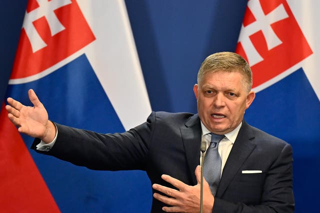 <p>Slovakia’s prime minister Robert Fico has been pushing a crackdown on independent media in the past weeks </p>