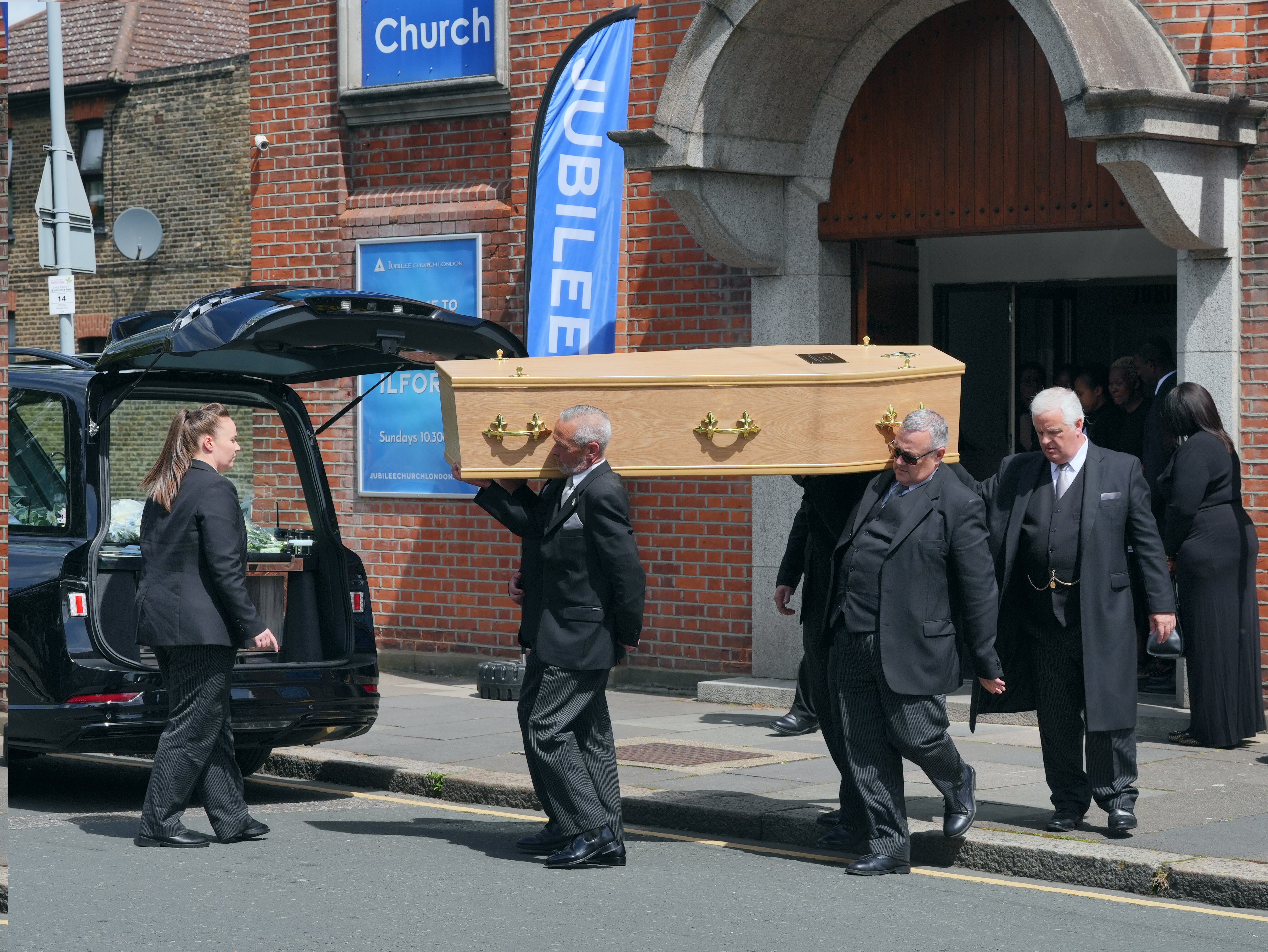 His funeral was held at Jubilee Church in Ilford this morning