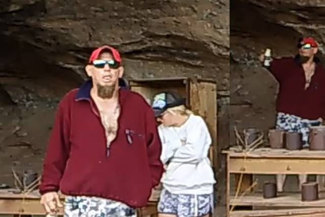 <p>The NPS are seeking the identities of these two people they accuse of stealing historical artifacts from  Canyonlands National Park</p>