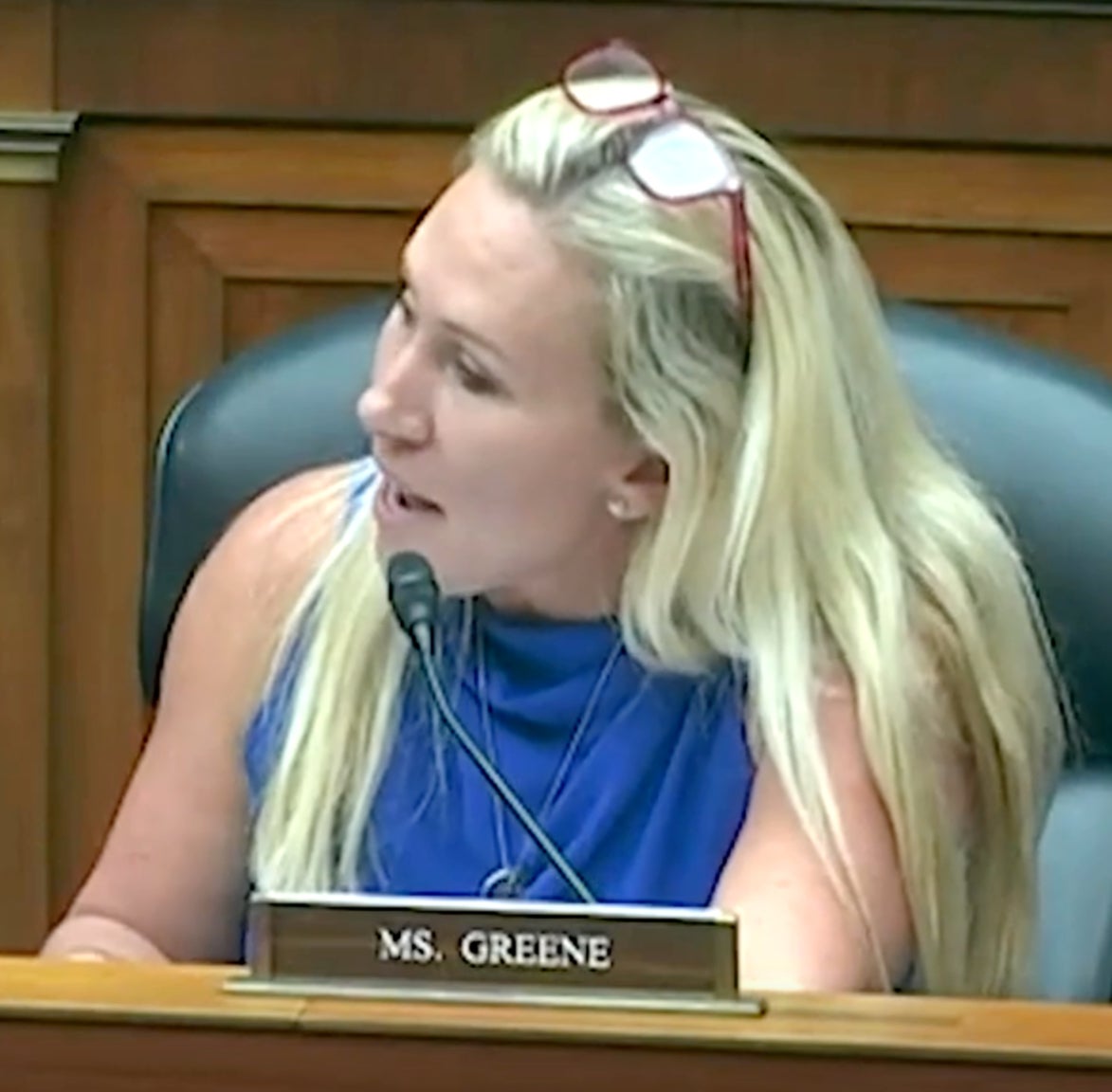 Rep. Marjorie Taylor Greene during House Oversight Committee hearing