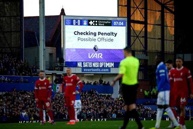 Jurgen Klopp is not a fan of the way the VAR system operates (Peter Byrne/PA)