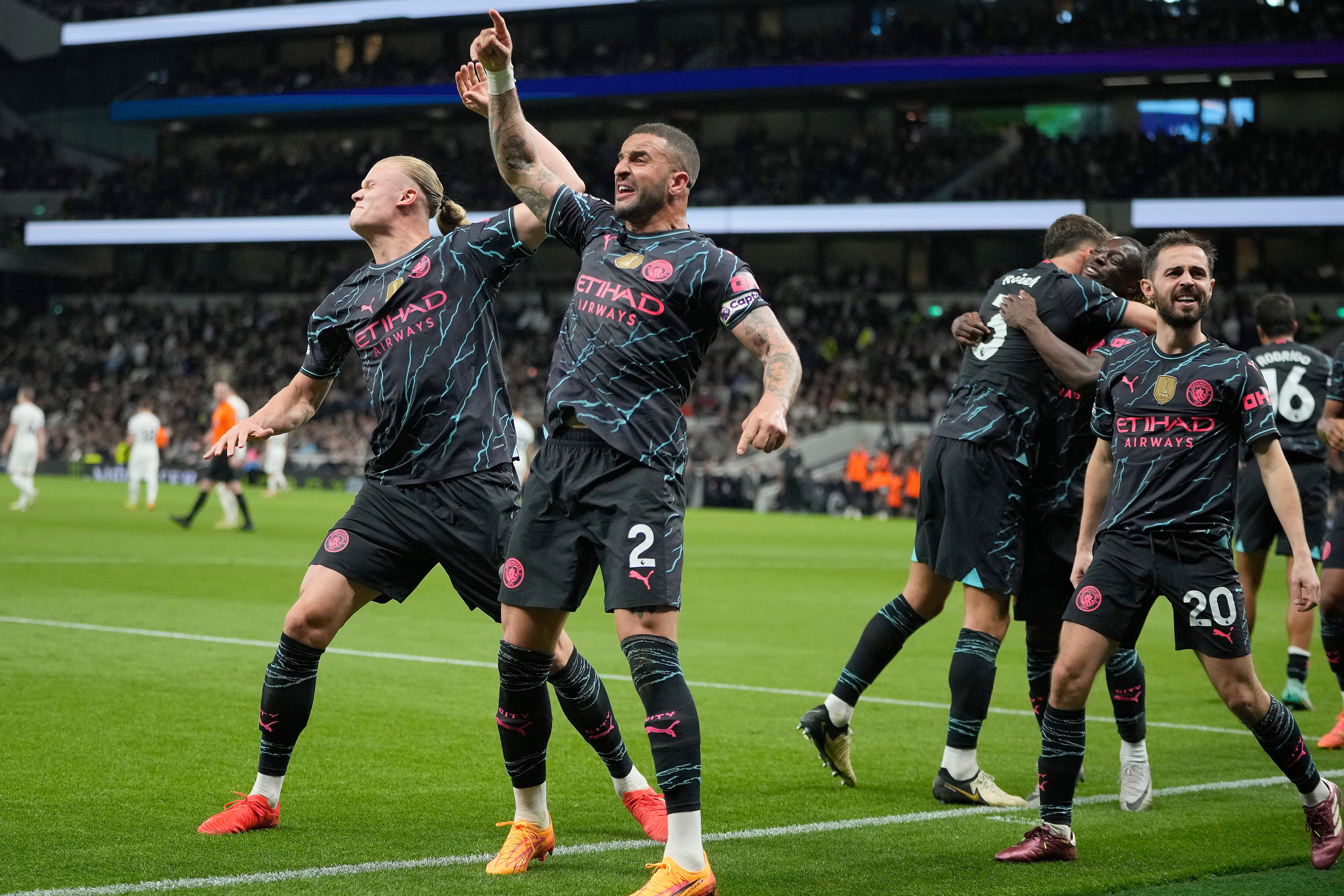 Manchester City continued their seemingly inevitable charge to become champions with a win against Tottenham in the week