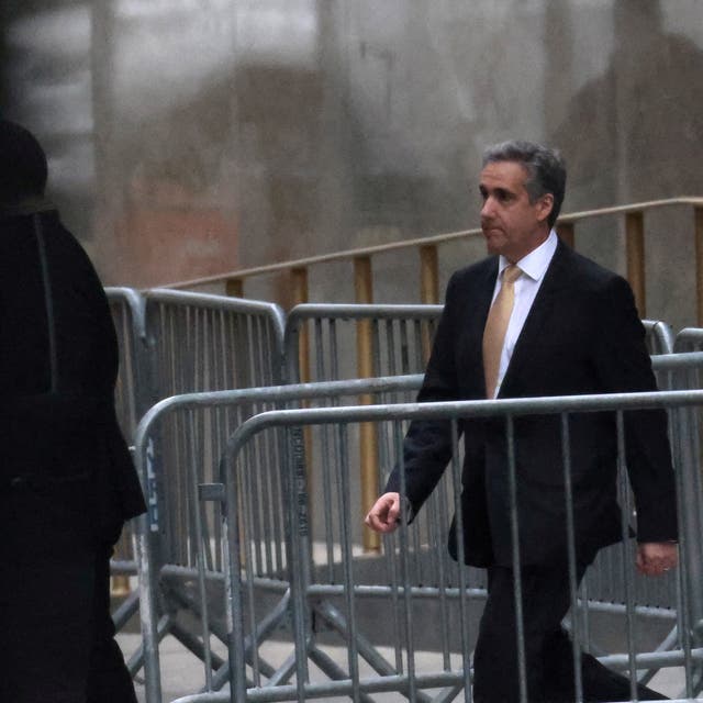 <p>Michael Cohen leaves a criminal courthouse in Manhattan after testifying in Donald Trump’s hush money trial on May 16, 2024 </p>