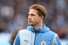 Man City v West Ham LIVE: Premier League team news and line-ups as Kevin De Bruyne starts