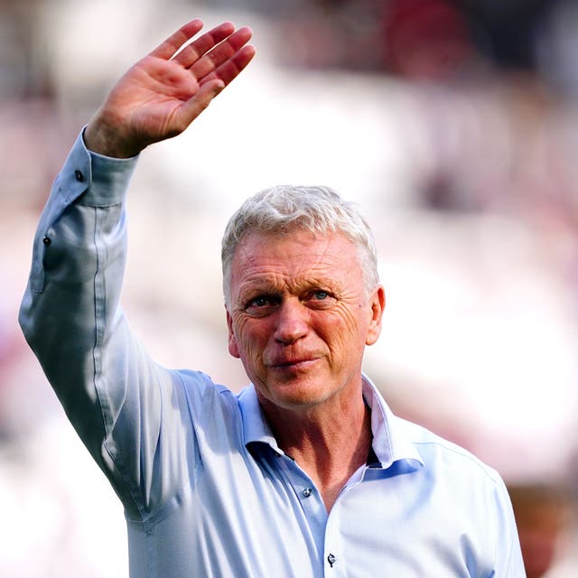 David Moyes is preparing to sign off as West Ham manager (Victoria Jones/PA)