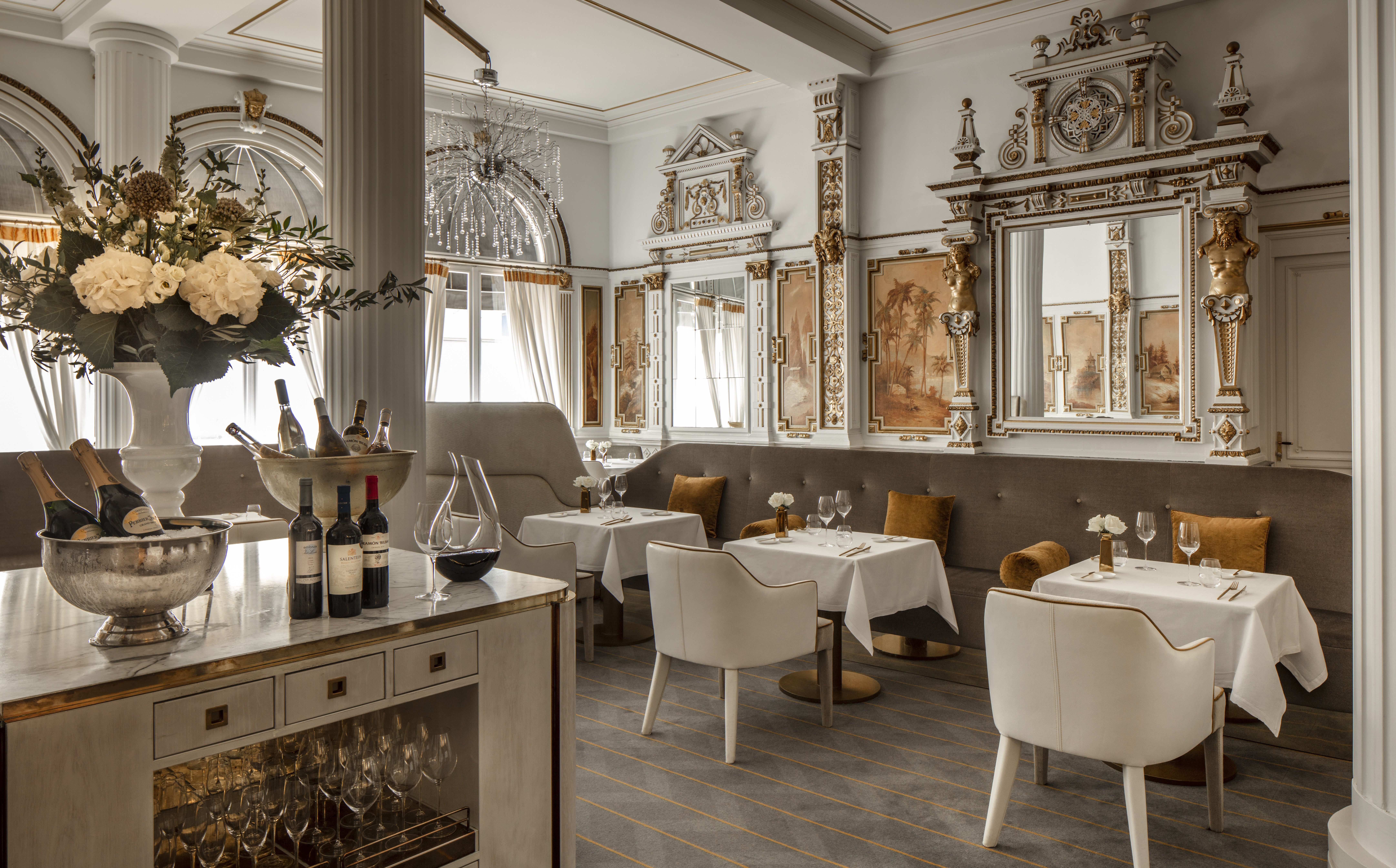 Dishes that play with spices and sour notes are served in the elegant surrounds of The White Room