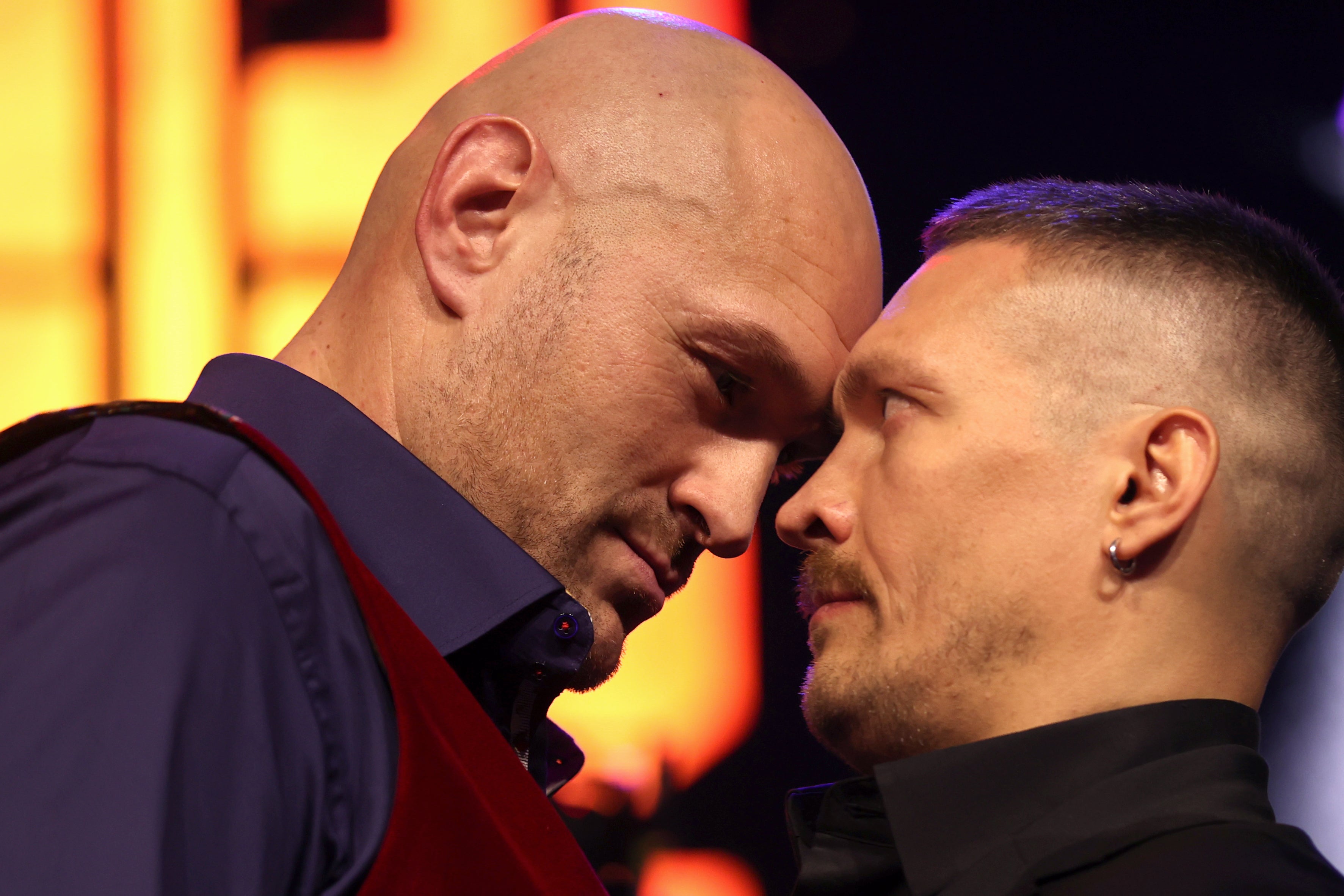 Tyson Fury, left, and Oleksandr Usyk will finally clash in Saudi Arabia months of negotiations