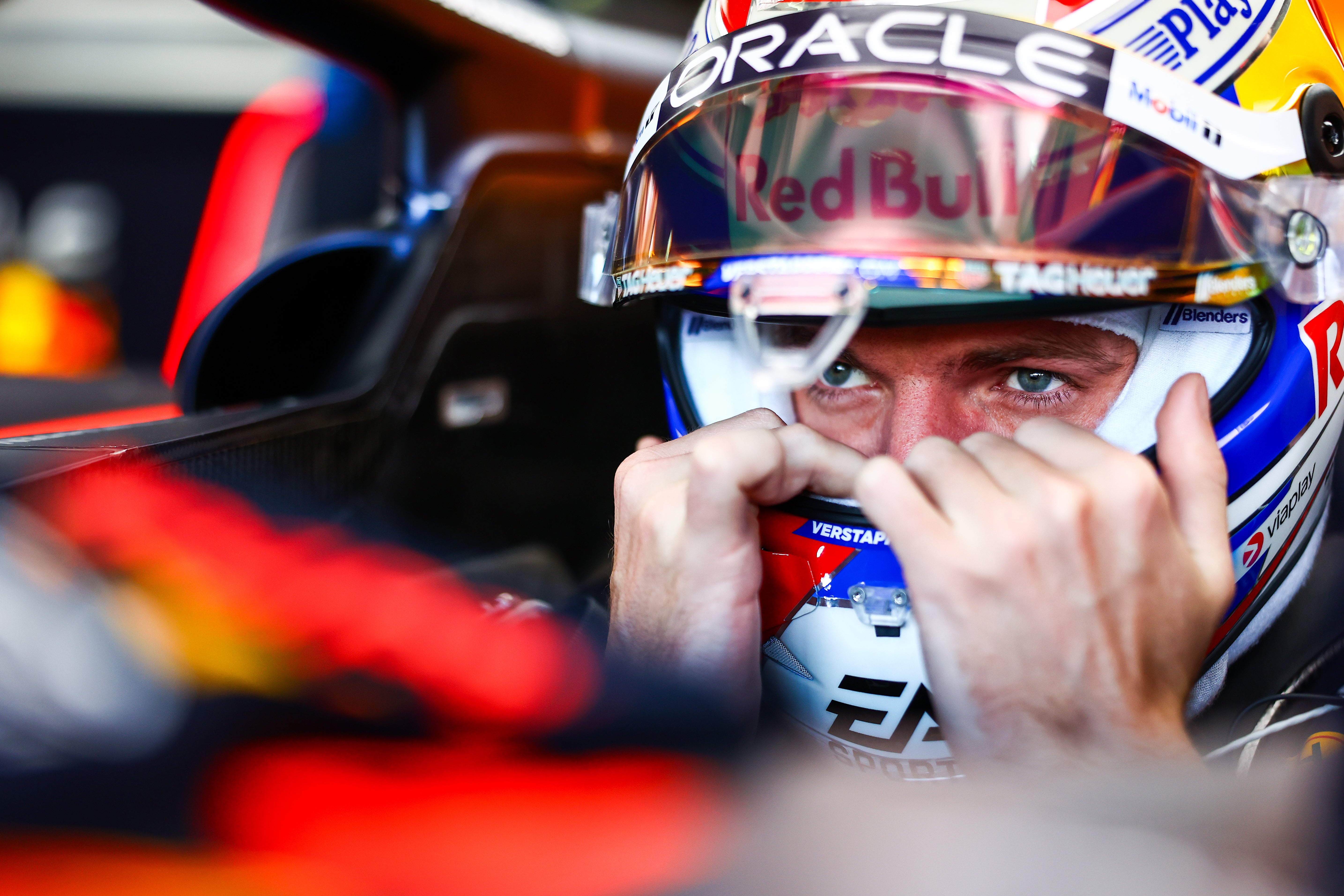 Max Verstappen was not happy with Lewis Hamilton during practice on Friday