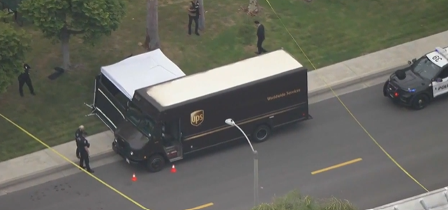 The victim was parked in a UPS truck when the deadly shooting occured