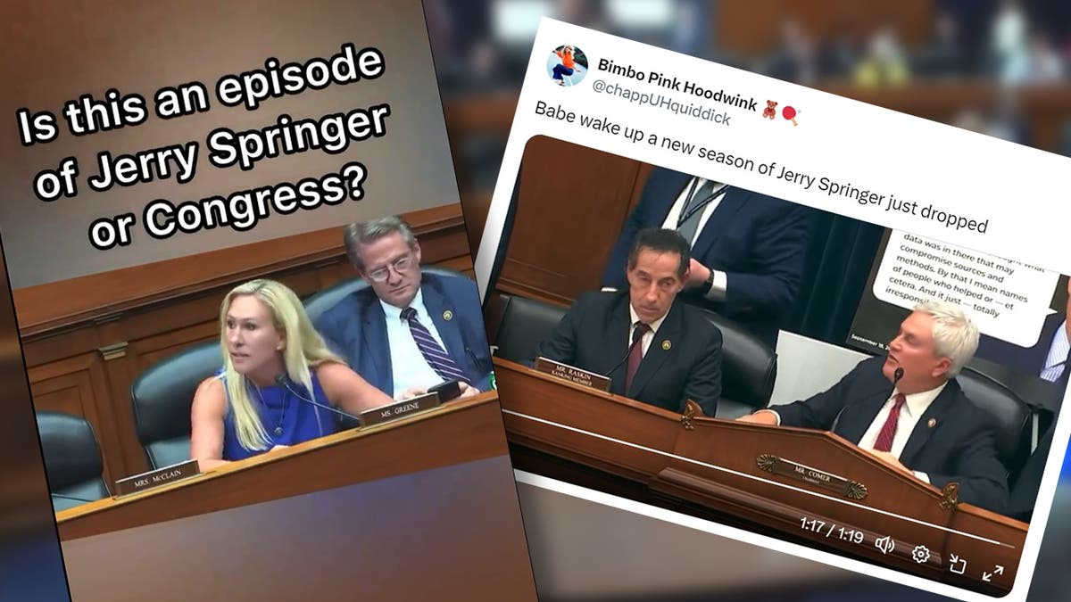 &lsquo;Jerry Springer&rsquo; trending on X after vicious trash talking debate between MTG, AOC and Jasmine Crockett