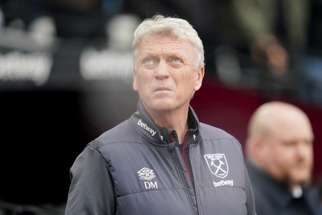 David Moyes has one game left as West Ham manager (Adam Davy/PA)